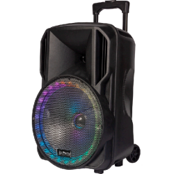 Kolumna mobilna LED, 15''/38cm, USB BT MIC FM, PARTY-15RGB